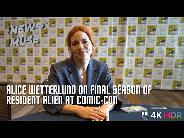 'Video thumbnail for Alice Wetterlund on Final Season of Resident Alien at Comic-Con'