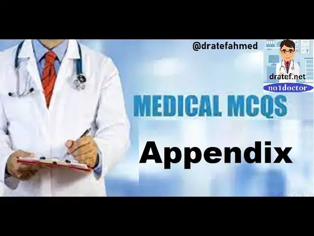 Video thumbnail for MCQS Appendix /Medical Exam /Medical Student Exam / Mrcs / FRC/ USMLE Qs/  No1doctor / dratef