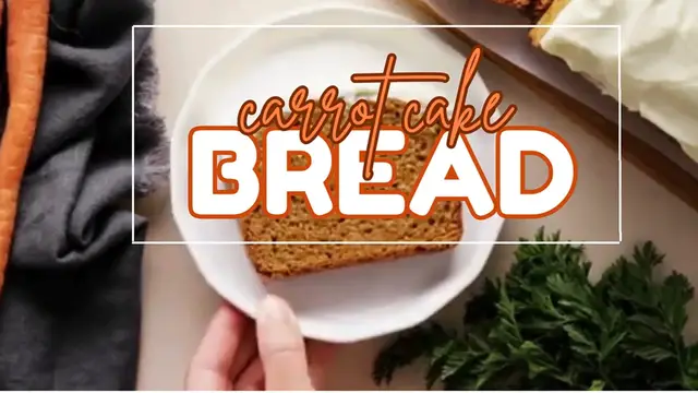 'Video thumbnail for Carrot cake bread'