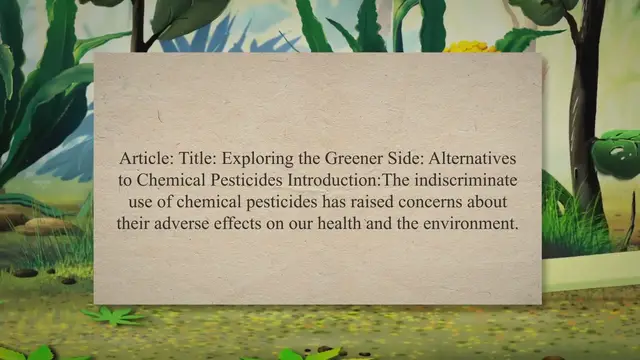 Video thumbnail for Alternatives to Chemical Pesticides