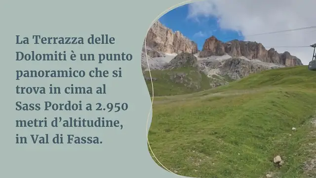 Video thumbnail for TERRAZZA DELLE DOLOMITI, TUTTO QUELLO CHE C'È DA SAPERE