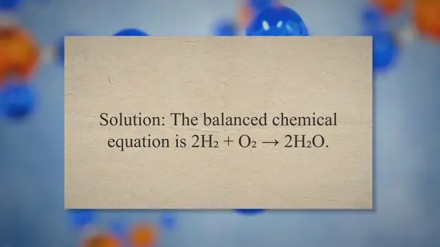 Video thumbnail for Reaction equations problems and solutions