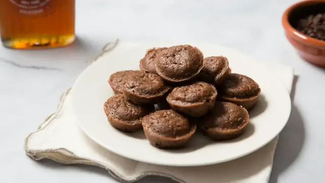 'Video thumbnail for Denny's Double Chocolate Pancake Puppies-Inspired Pancake Bites Recipe'