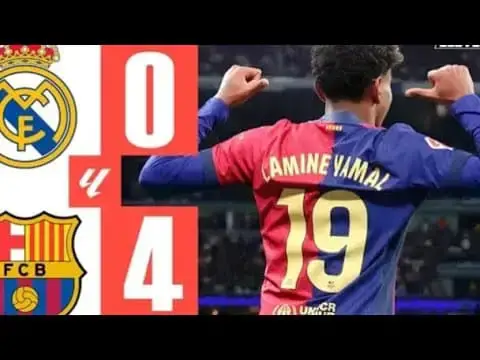 'Video thumbnail for Real Madrid vs Barcelona 0-4-All Goals Extended Highlights 2024 HD'