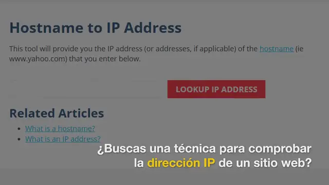 Video thumbnail for Las 7 mejores herramientas de comprobación de IP de sitios web