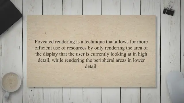 'Video thumbnail for Uncovering the Core Idea of Foveated Rendering in VR: Understanding its Mechanics, Advantages, and Potential Impact'