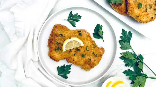 'Video thumbnail for Schnitzel-Style Pork Cutlets Recipe'