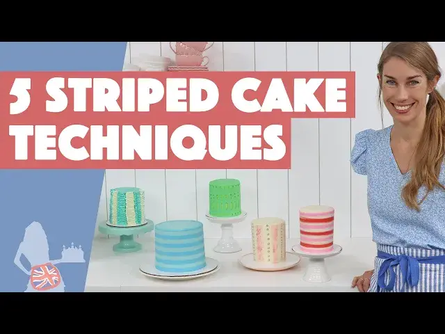 'Video thumbnail for 5 Striped Cake Techniques - no comb required!'