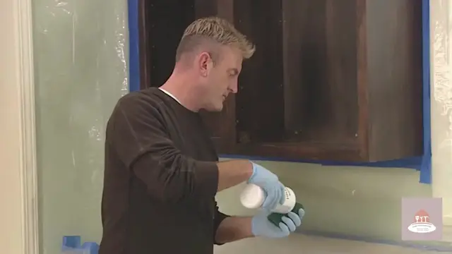 'Video thumbnail for Refinishing Cabinets With Rust Oleum'