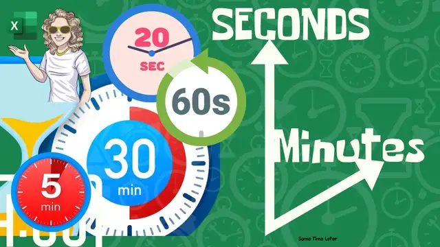 Video thumbnail for Converting Seconds To Minutes. Work With Time In Excel.