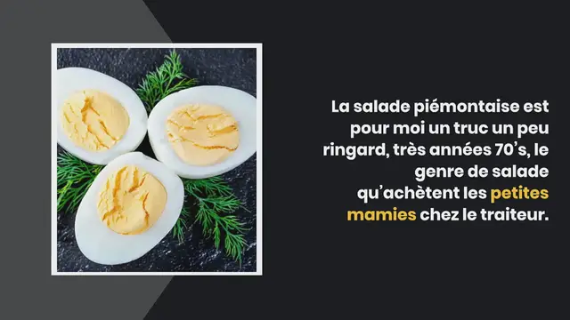 Video thumbnail for Salade piémontaise, la recette de Cyril Lignac