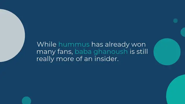 Video thumbnail for Baba Ghanoush – Eggplant Cream