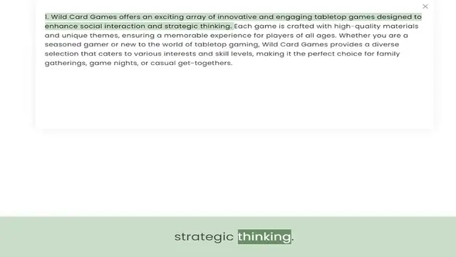 Video thumbnail for enhance social interaction and strategic thinking. Each game is crafted with high-quality materials and unique themes, ensuring a memorable experience for players of all ages. Whether you are a seasoned gamer or new to the world of tablet