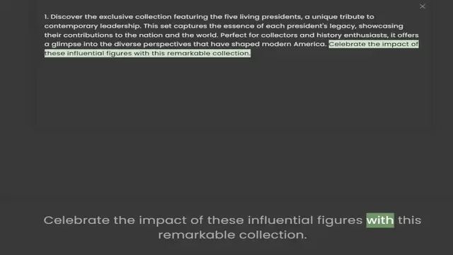 Video thumbnail for contemporary leadership. This set captures the essence of each president's legacy, showcasing their contributions to the nation and the world. Perfect for collectors and history enthusiasts, it offers a glimpse into the diverse perspectiv