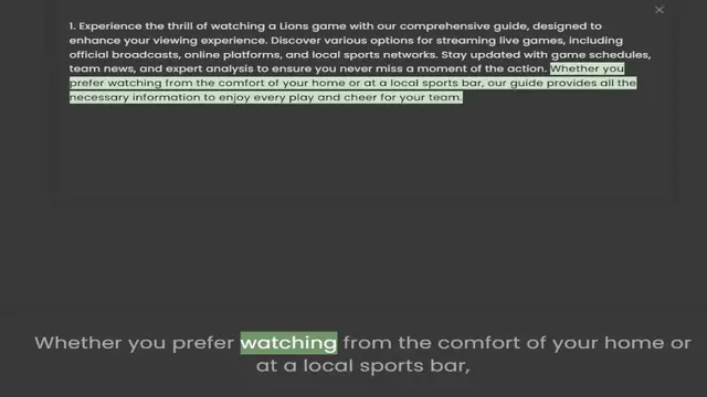 Video thumbnail for enhance your viewing experience. Discover various options for streaming live games, including official broadcasts, online platforms, and local sports networks. Stay updated with game schedules, team news, and expert analysis to ensure you