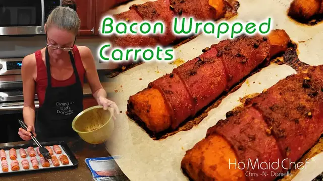 'Video thumbnail for Bacon Wrapped Carrots | Dining In With Danielle'