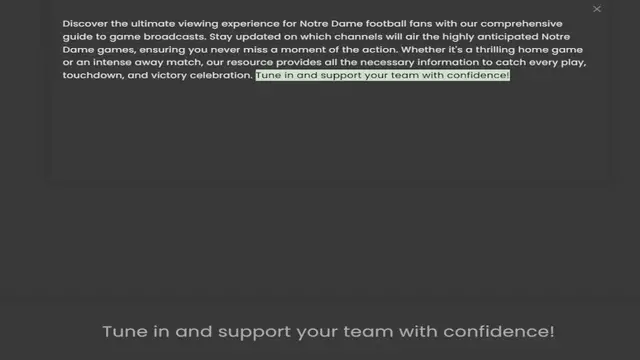 Video thumbnail for guide to game broadcasts. Stay updated on which channels will air the highly anticipated Notre Dame games, ensuring you never miss a moment of the action. Whether it's a thrilling home game or an intense away match, our resource provides