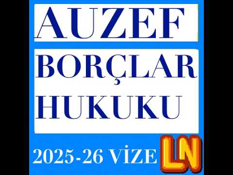 Video thumbnail for Borçlar Hukuku 2025-2026 Vize Soruları