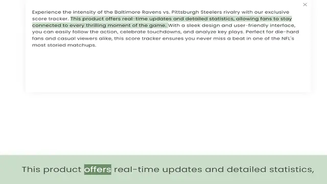 Video thumbnail for score tracker. This product offers real-time updates and detailed statistics, allowing fans to stay connected to every thrilling moment of the game. With a sleek design and user-friendly interface, you can easily follow the action, celebr