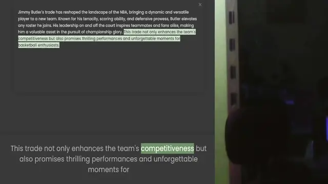 Video thumbnail for player to a new team. Known for his tenacity, scoring ability, and defensive prowess, Butler elevates any roster he joins. His leadership on and off the court inspires teammates and fans alike, making him a valuable asset in the pursuit o