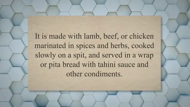 'Video thumbnail for Shawarma: A Taste of Tradition to Nourish the Soul'