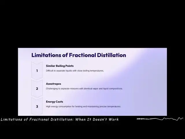 Video thumbnail for Limitations of Fractional Distillation