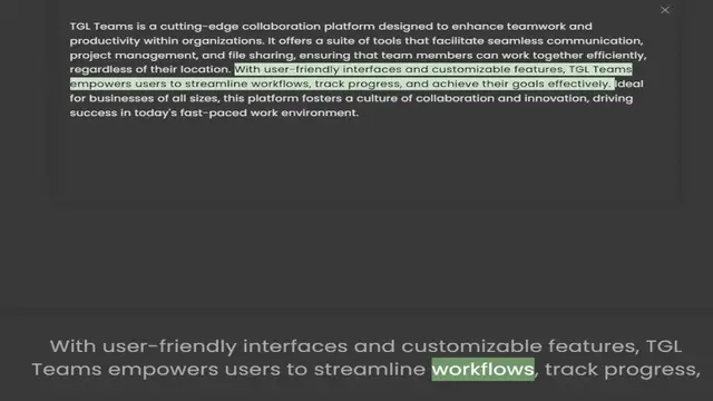 Video thumbnail for productivity within organizations. It offers a suite of tools that facilitate seamless communication, project management, and file sharing, ensuring that team members can work together efficiently, regardless of their location. With user-