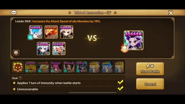 'Video thumbnail for Summoners War: TOA Hell - Stage 3 - 3 馃専 - Aug-Sep 2023 - Craka'