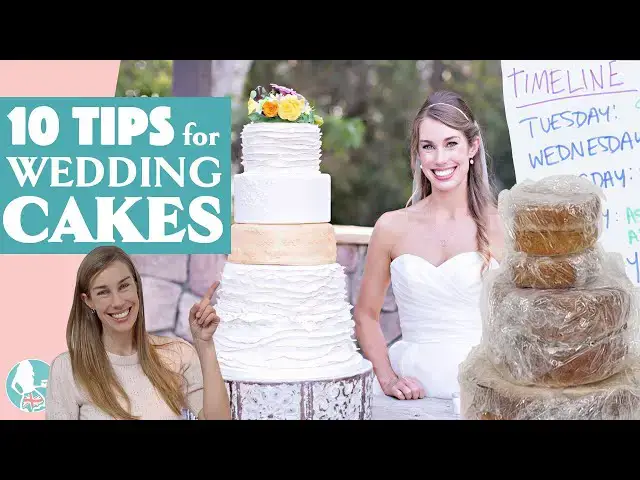 'Video thumbnail for 10 Tips to Make a Wedding Cake'