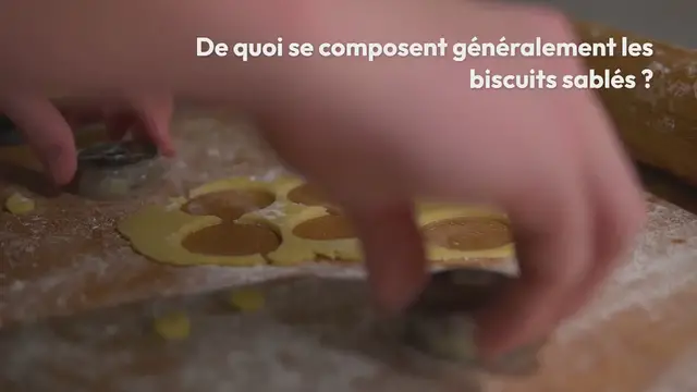 Video thumbnail for Sablés au beurre de cacahuètes et choco-noisettes (vegan)