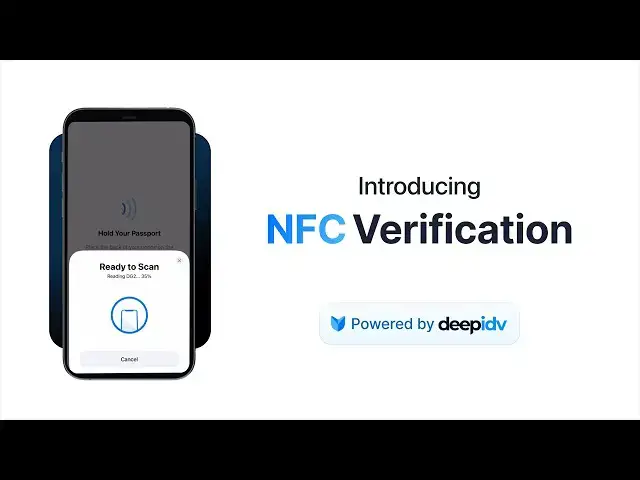 Video thumbnail for Tap. Verify. Done. | NFC Passport Verification by deepidv
