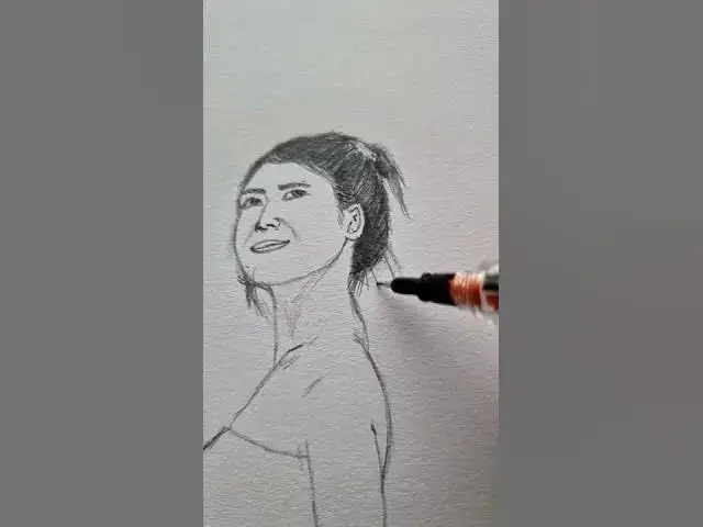 Video thumbnail for Drawing Japanese Girl #shorts