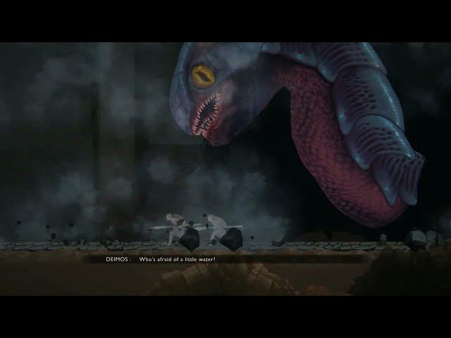 Video thumbnail for God of War Sons of Sparta - The Gathering Storm: Defeat Skolopendra | Use Archimedes Mirror Gameplay