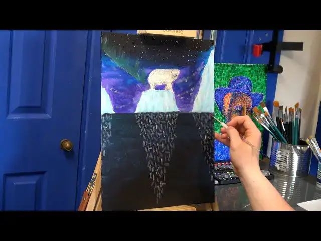 Video thumbnail for 'Polar Plastic' (1 Minute Painting Video) by James Carter Art