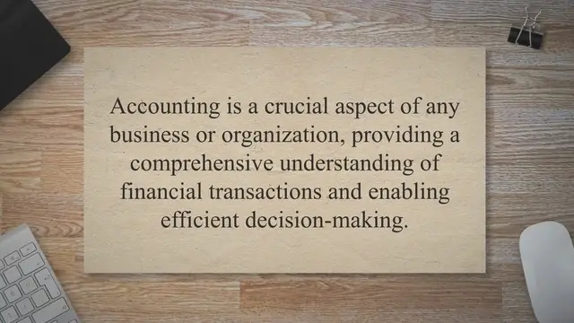 Video thumbnail for Definitions of Accounting by Experts