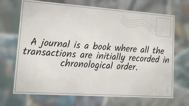 Video thumbnail for Types of Accounting Journals