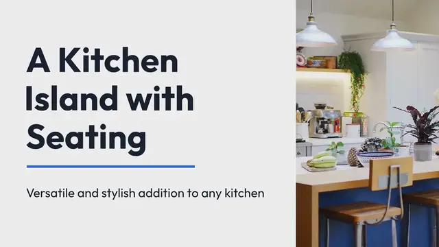 Video thumbnail for Kitchen Island with Seating