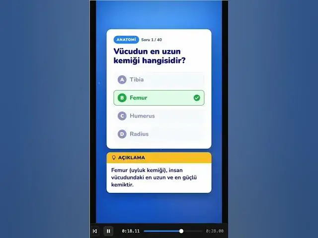 Video thumbnail for Auzef Anatomi Vize Soruları