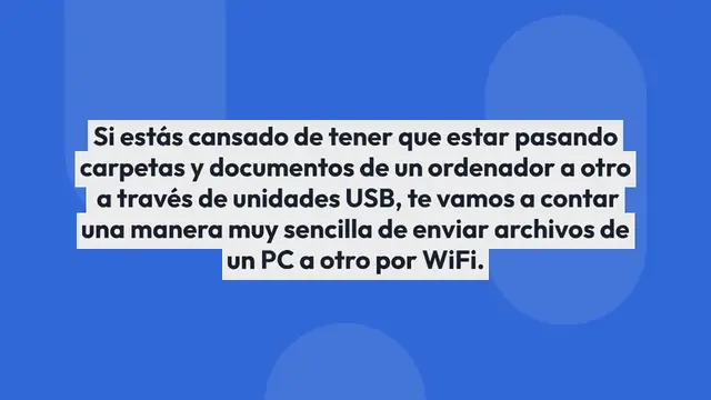 Video thumbnail for Cómo enviar archivos de un PC a otro por WiFi