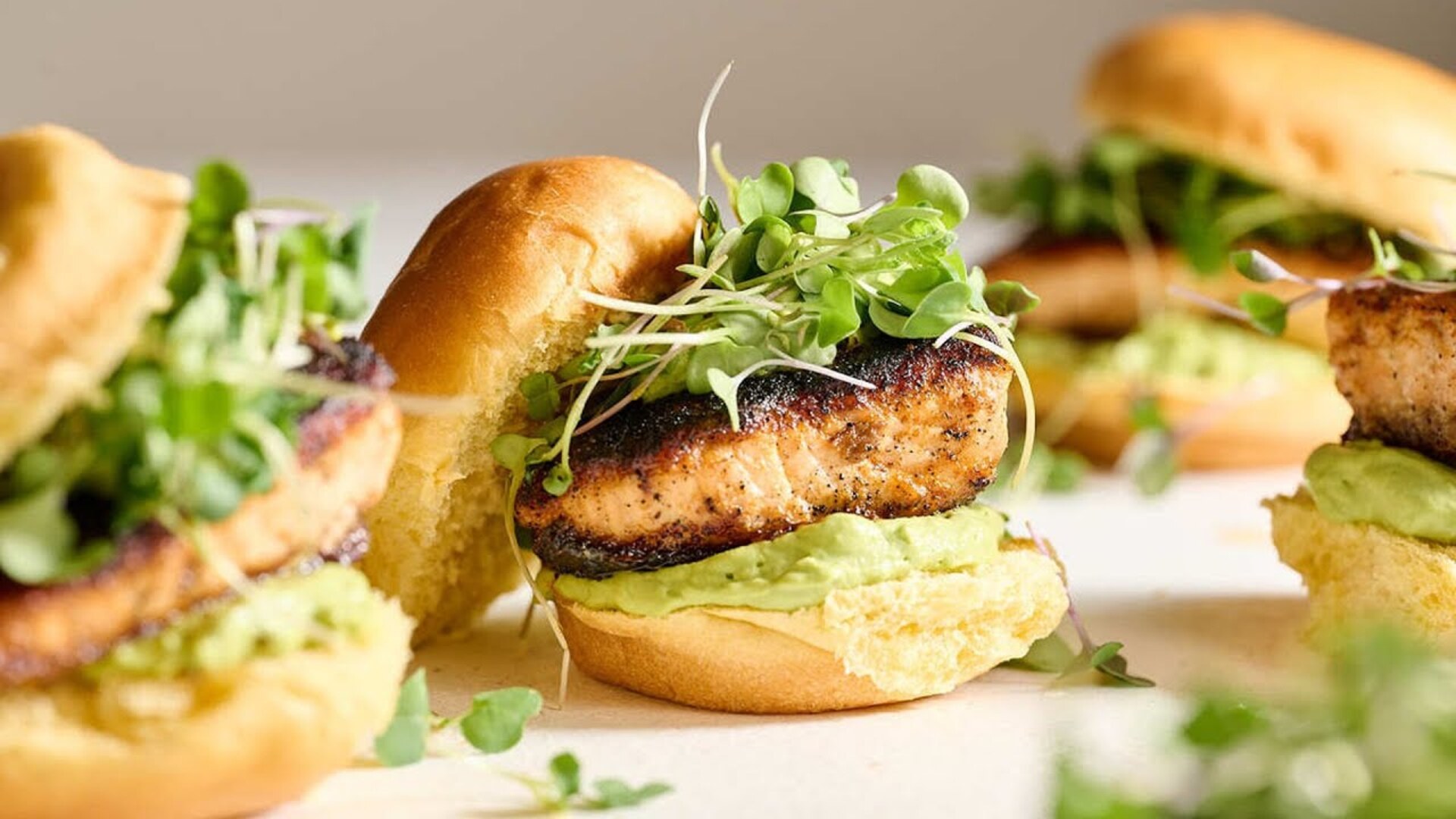 Video thumbnail for Salmon Sliders With Avocado Crema Recipe