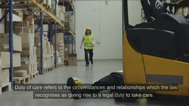 Video thumbnail for Negligence duty of care www.e-laresources.co.uk