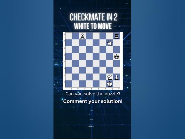 Video thumbnail for Can You Solve This Chess Puzzle?  Checkmate in 1 with white. #chesspuzzle