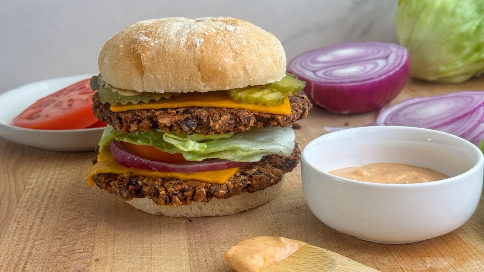 Video thumbnail for The Only Vegan Smash Burger Recipe You'll Ever Need