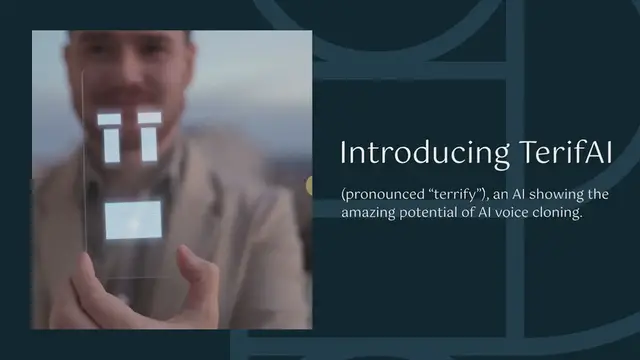 Video thumbnail for Meet TerifAI: An AI Voice Cloner That Can Steal Your Voice