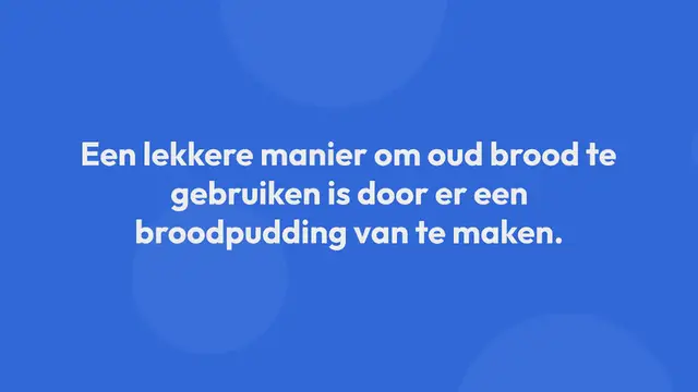 Video thumbnail for Broodpudding van suikerbrood