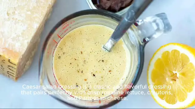 Video thumbnail for Caesar salad dressing recipe