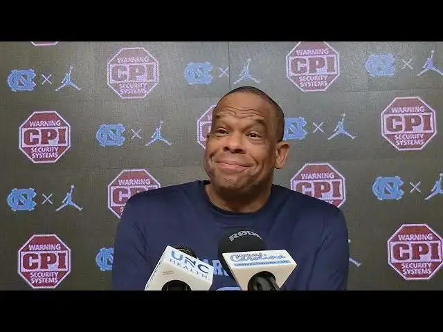 'Video thumbnail for #UNC coach Hubert Davis press conference ahead of Saturday's game at N.C. State'
