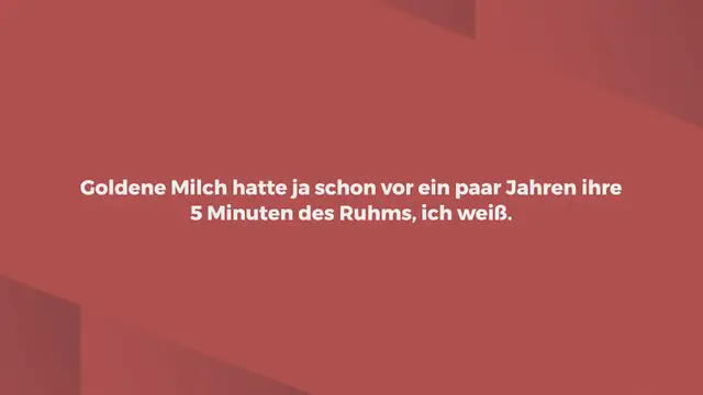 Video thumbnail for Goldene Milch: Kurkuma-Milch mit Kardamom und Honig