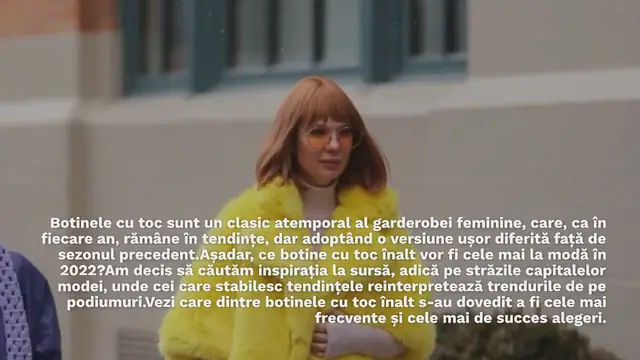 Video thumbnail for Cele mai la modă botine cu toc pentru 2022 – recenzie street style