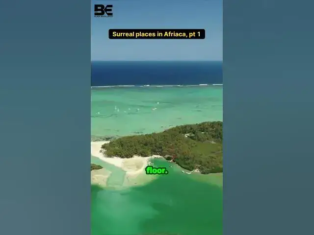 'Video thumbnail for Underwater waterfall illusion in Mauritius seen from above'